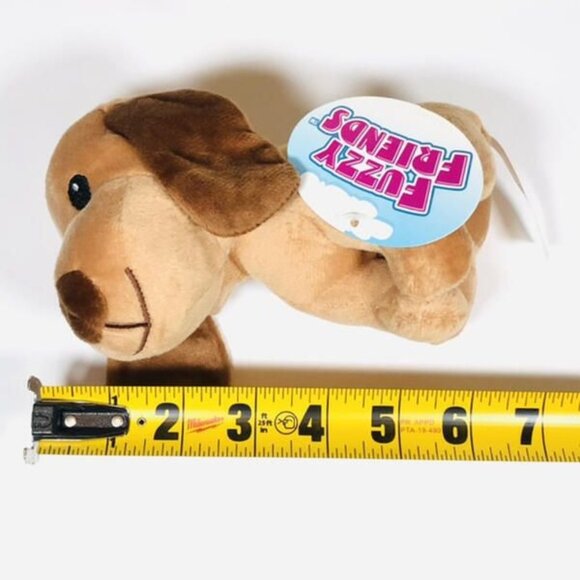 New Lot of 4 Fuzzy Friends Plush Stuffed Animal Toy Elephant Frog Dog Giraffe - Picture 5 of 8